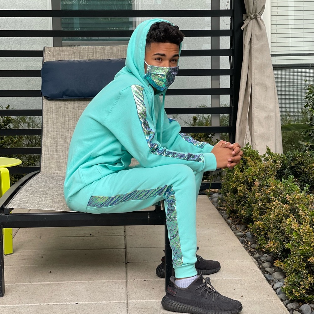 Mer Joggers Unisex Turquoise